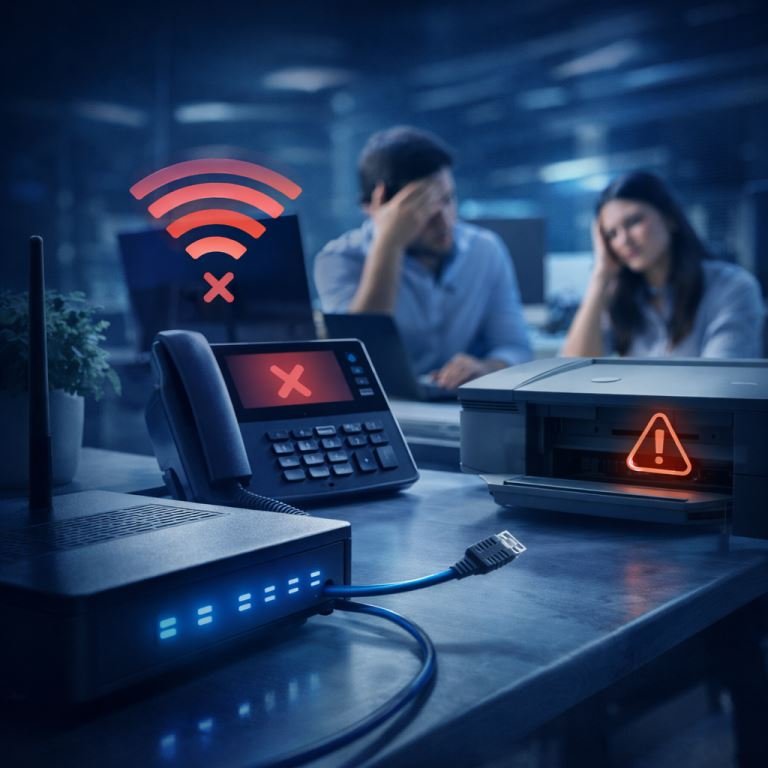 Redes LAN y Wi-Fi para oficinas y pequeñas empresas. Servicio de redes LAN, Wi-Fi e internet con mejor cobertura, estabilidad y orden operativo.