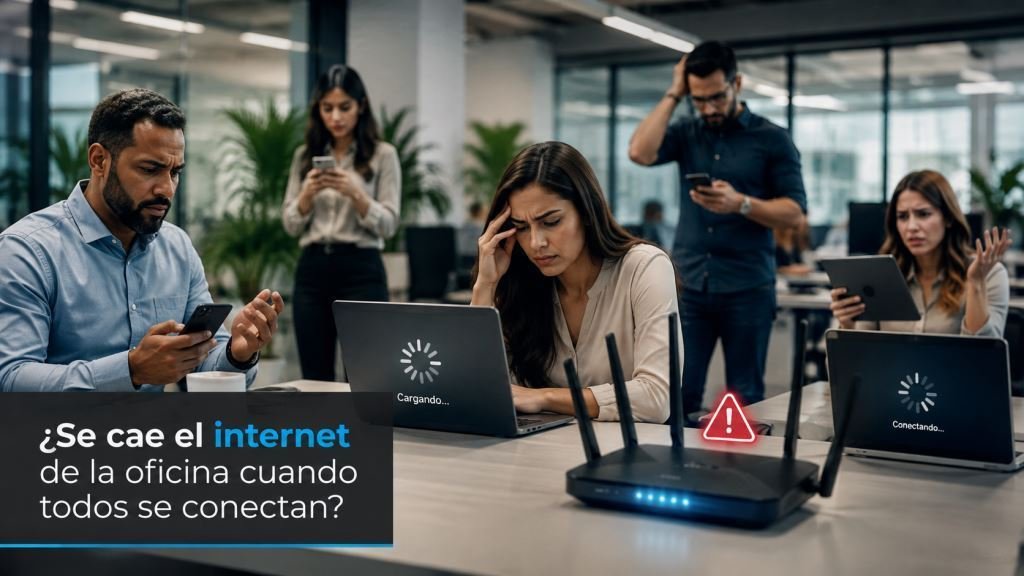 Se cae el internet de la oficina cuando todos se conectan